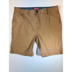Coleman Men's Cargo Shorts Tan Size 36 Work Utility Outdoor Casual